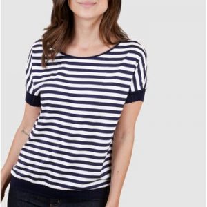 BLUSA MALHA LISTRA  P NAVY / OFF