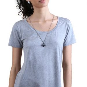 T SHIRT MALHA GOLA CANOA P MESCLA MEDIO