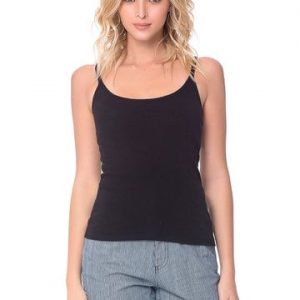 BLUSA MALHA RIBANA ALCINHA COM SUPORTE BUSTO PP PRETO