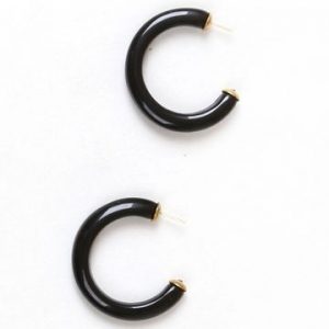 BRINCO ARGOLA COLOR ÚNICO BLACK