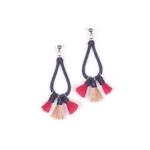 BRINCO GOTA LINHA COLOR ÚNICO MARINHO