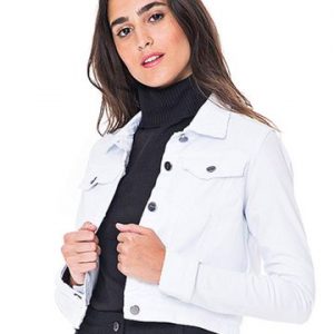 JAQUETA SARJA CURTA POIDOS 36 BRANCA