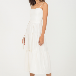 VESTIDO TECIDO MIDI 3 MARIAS 36 PALHA