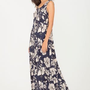 VESTIDO TECIDO ABOTOAMENTO FRENTE ESTAMPADO 36 EST FLORAL NOTURNO
