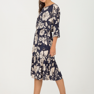 SAIA TECIDO BABADO ESTAMPADO 36 EST FLORAL NOTURNO