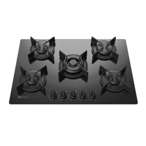 Cooktop 5 Bocas Electrolux a Gás com Tripla Chama e Grades de Ferro Fundido Pro Series (GV75P)