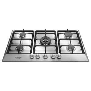 Cooktop 5 Bocas Electrolux a Gás Inox com Acentimento Automático Home Pro (GF90X)