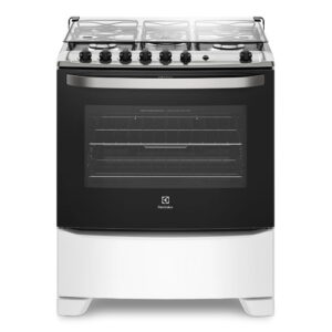 Fogão 5 Bocas Electrolux Branco com Tripla Chama e Timer (76UBQ)