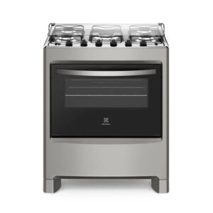 Fogão 5 Bocas Electrolux Prata com Ultra Chama e Vidro Interno Removível (76LSU)