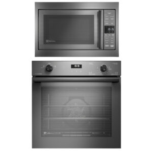 Torre de Cocção com Micro-ondas de Embutir 34l Experience + Forno de Embutir a Gás 80L Experience com FoodSensor Electrolux (ME3BC+OE8GF)