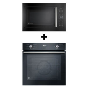 Torre de Cocção com Micro-ondas de Embutir 34l Experience + Forno de Embutir Elétrico 80L Efficient com PerfectCook360 Electrolux (ME3BP+OE8EH)